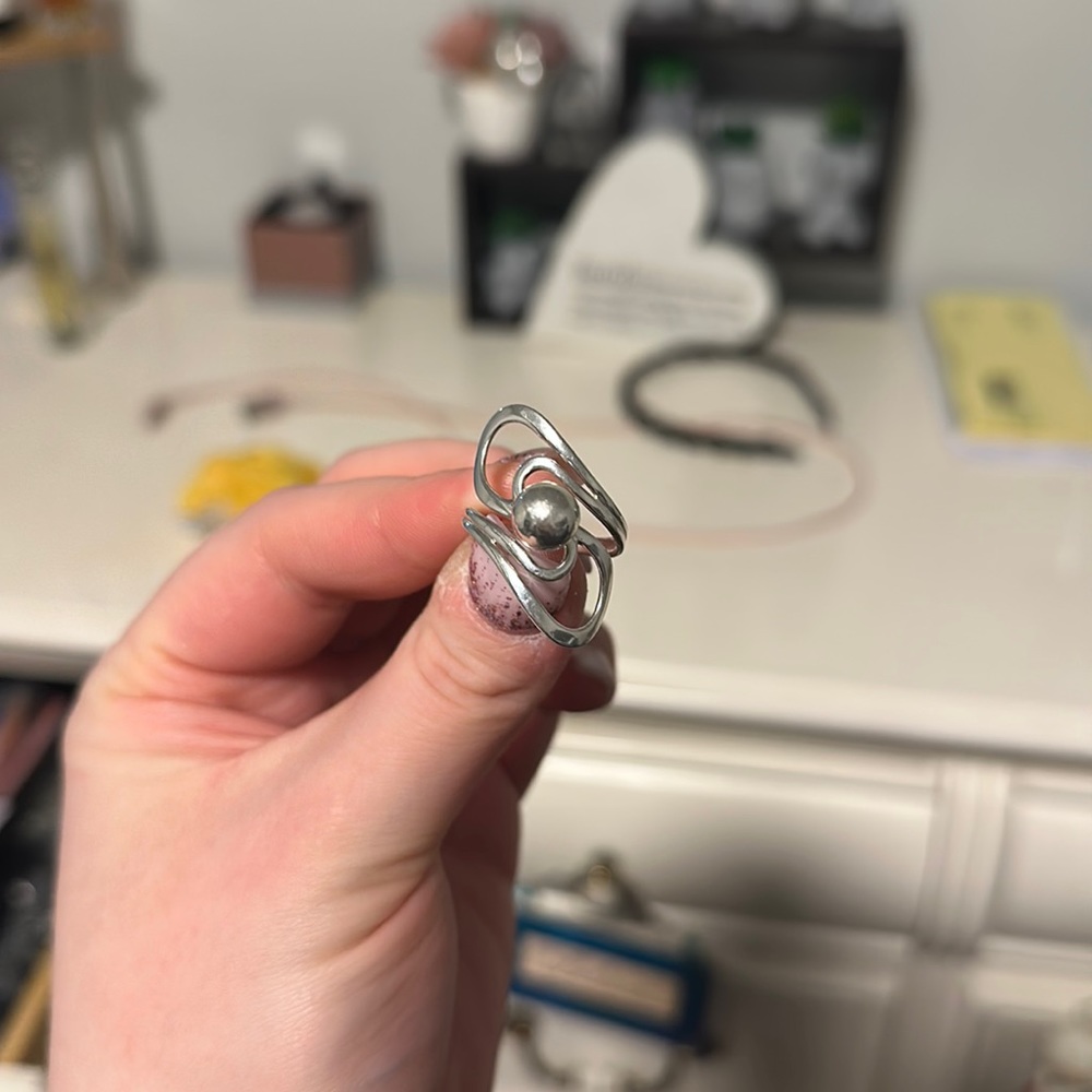 925 sterling silver twisted ring